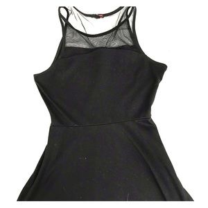 Black Dress (Medium) Sheer Shoulder Cutouts